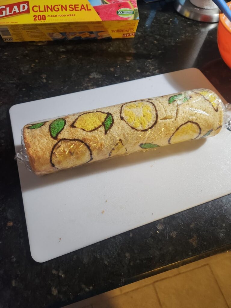 I conquered my fears and made a swiss roll cake!!