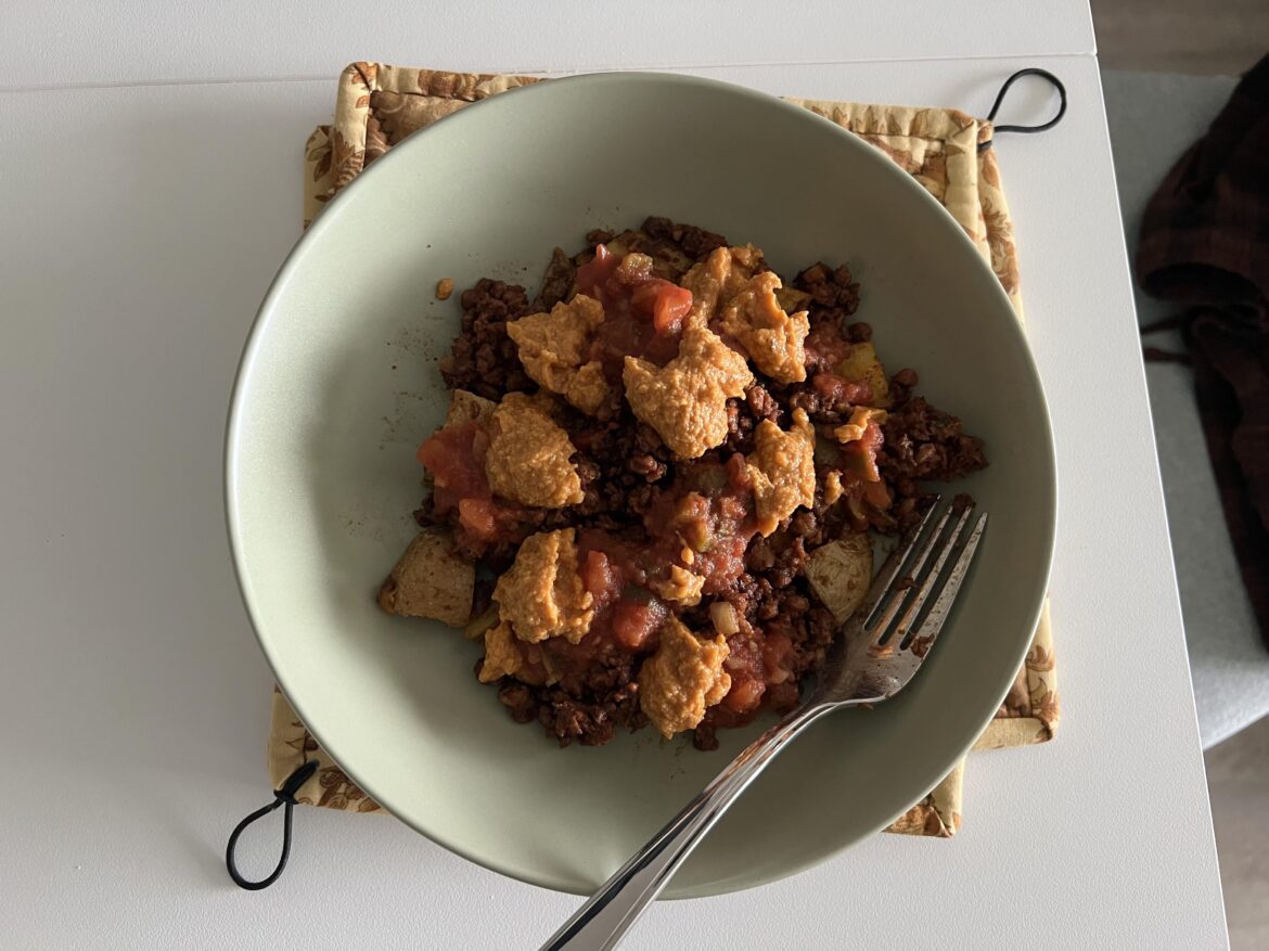 Roasted potato Tex mex bowl