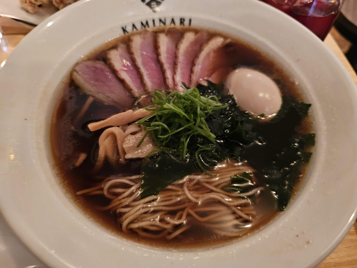 Smoked Duck Ramen at Kaminari
