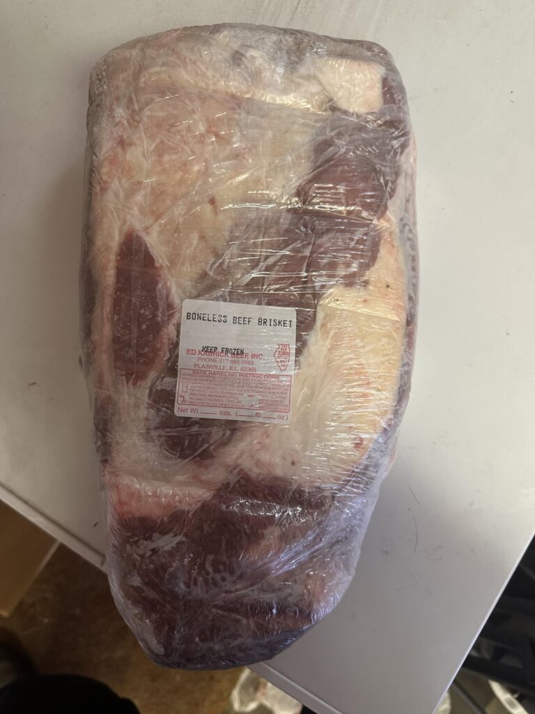 No fat cap on brisket