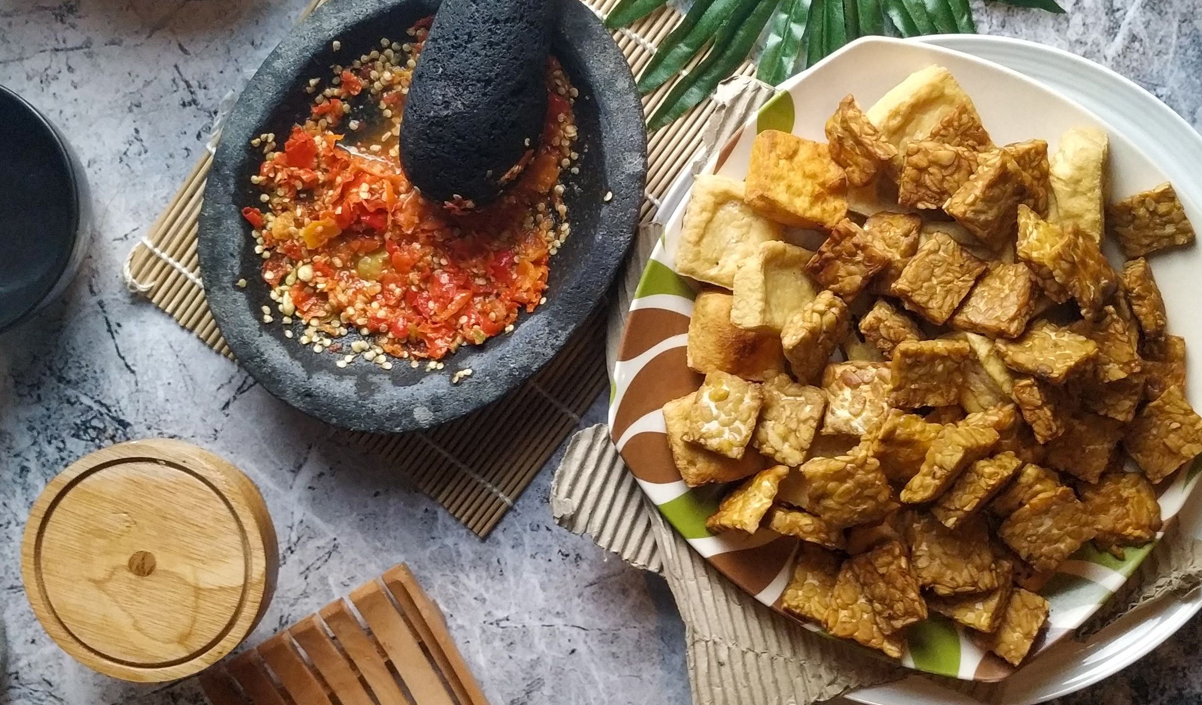 Plate of Tempeh protein