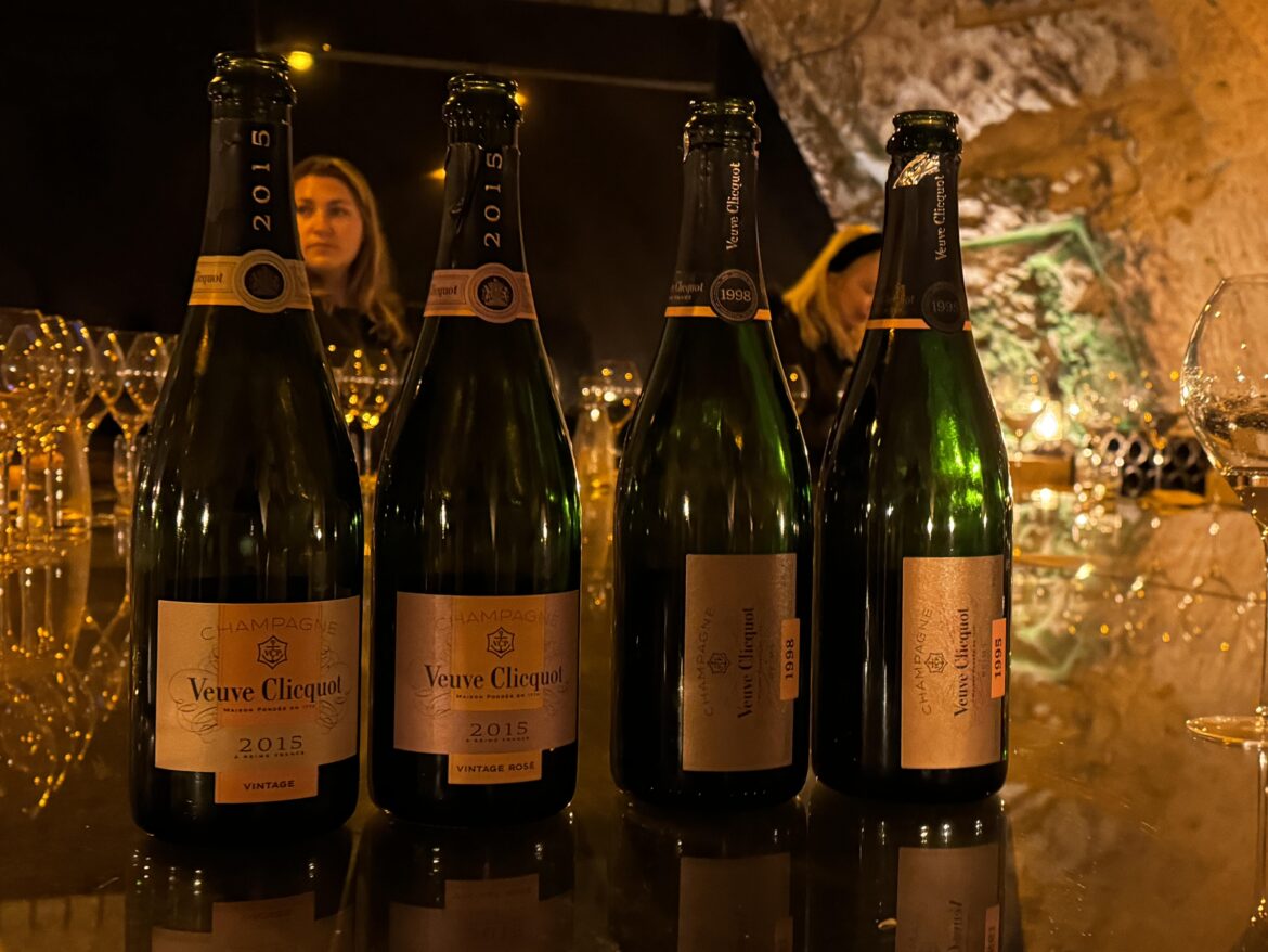 Did a Veuve Clicquot tasting in their cellars