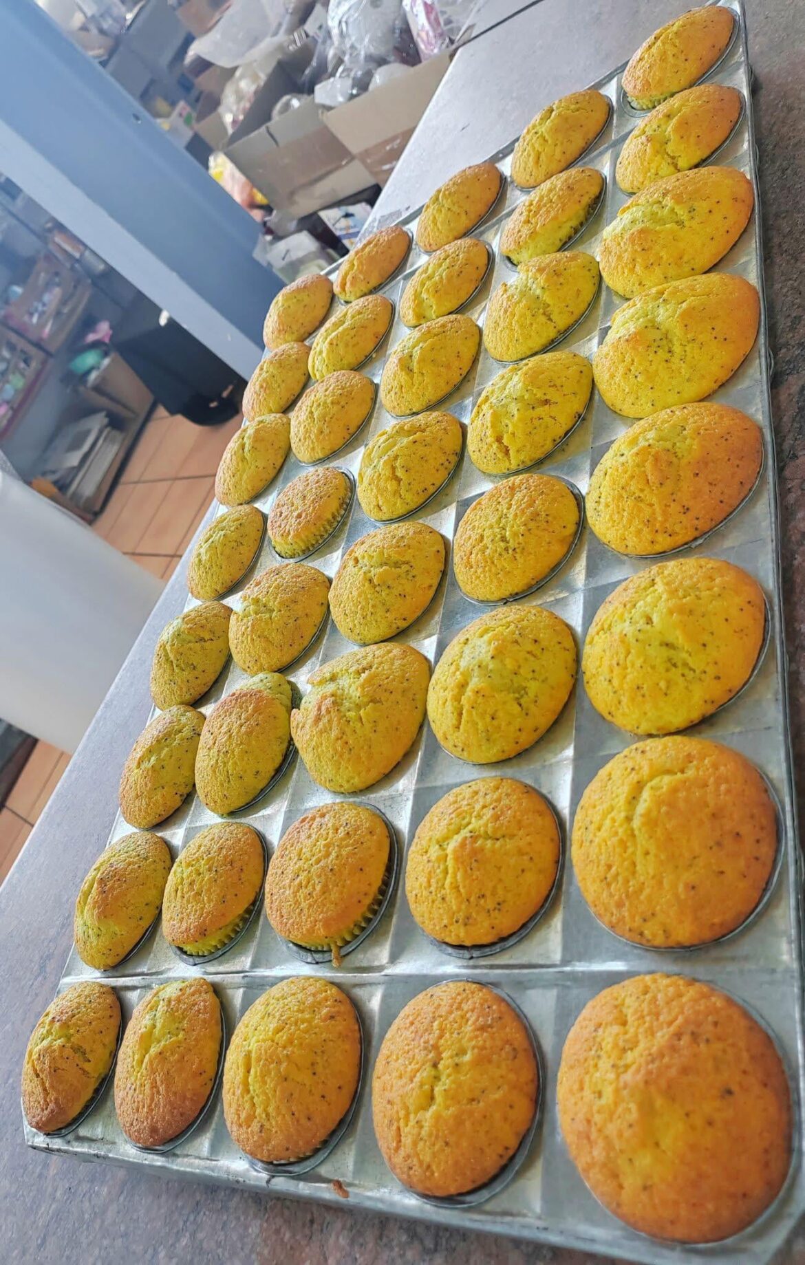 There are a lot of muffins for birthdays