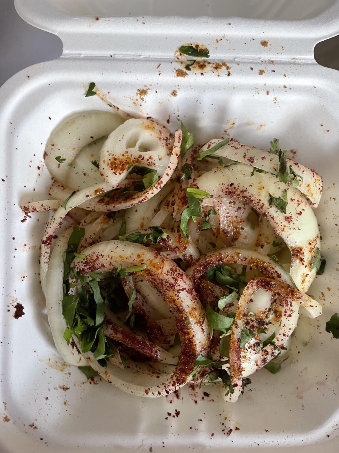 Onion salad, I’m sure the other stuff on the menu is good too