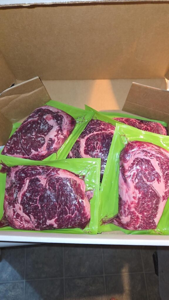 Just got 20 ribeyes from my local butcher shop for $140