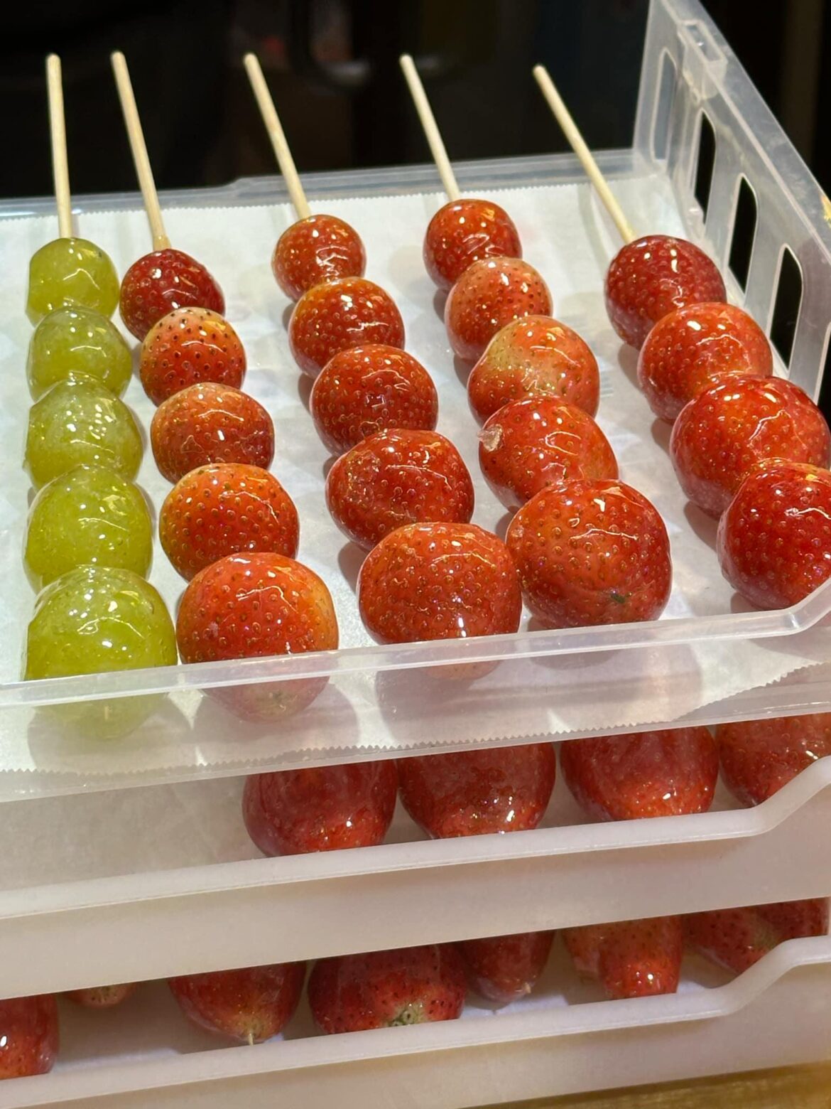 Korean Tanghulu (sugar-coated fruit)