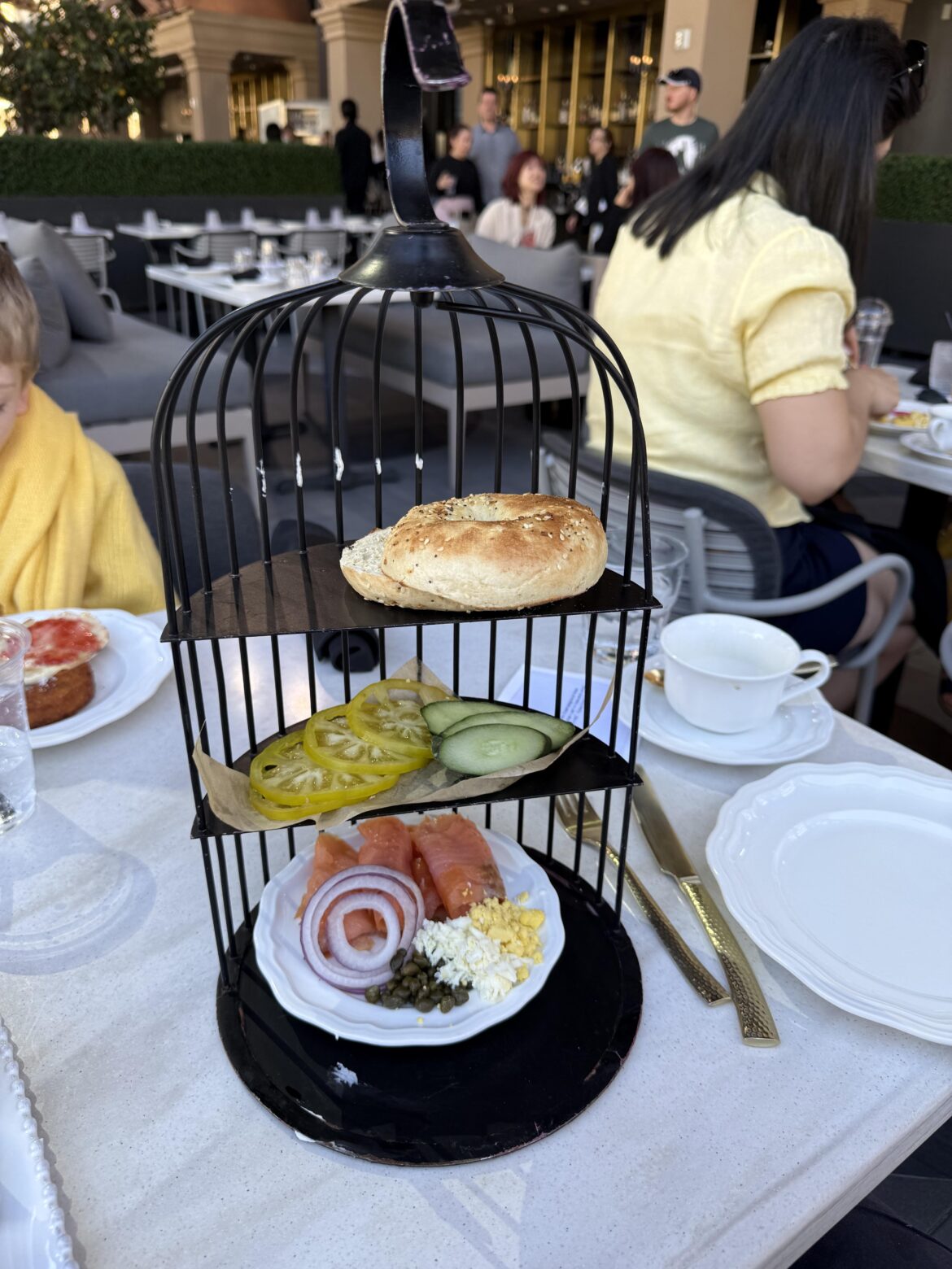 Lox Bagel à la Bird Cage