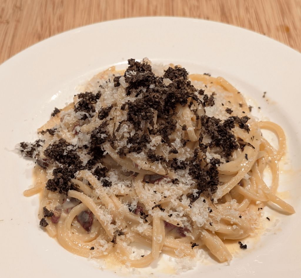 Truffled pasta