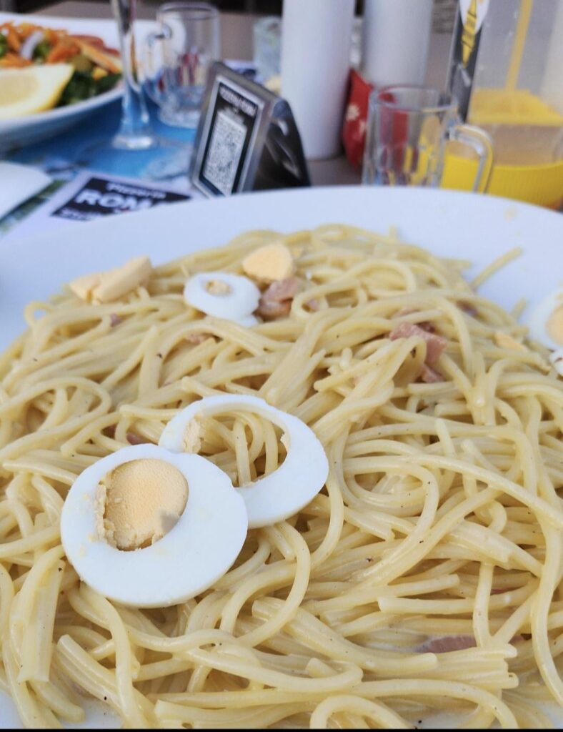 So I ordered a carbonara