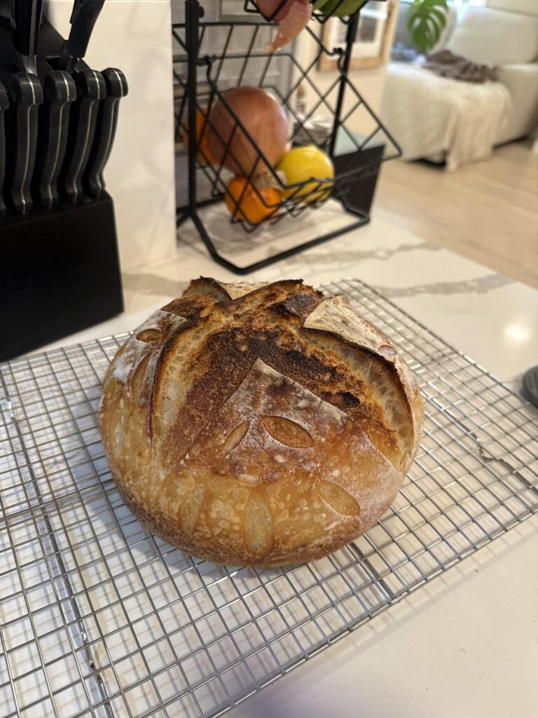 First loaf! Not mad about it.