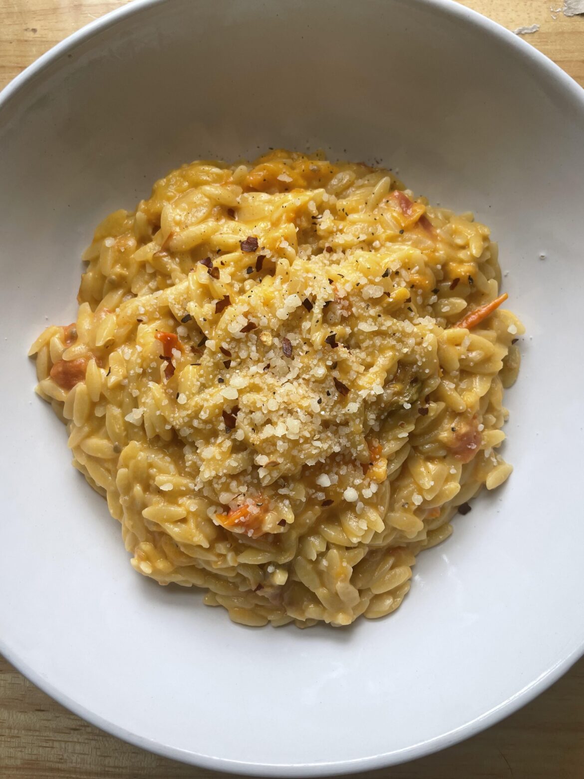 Roasted Garlic Cherry Tomato Orzo