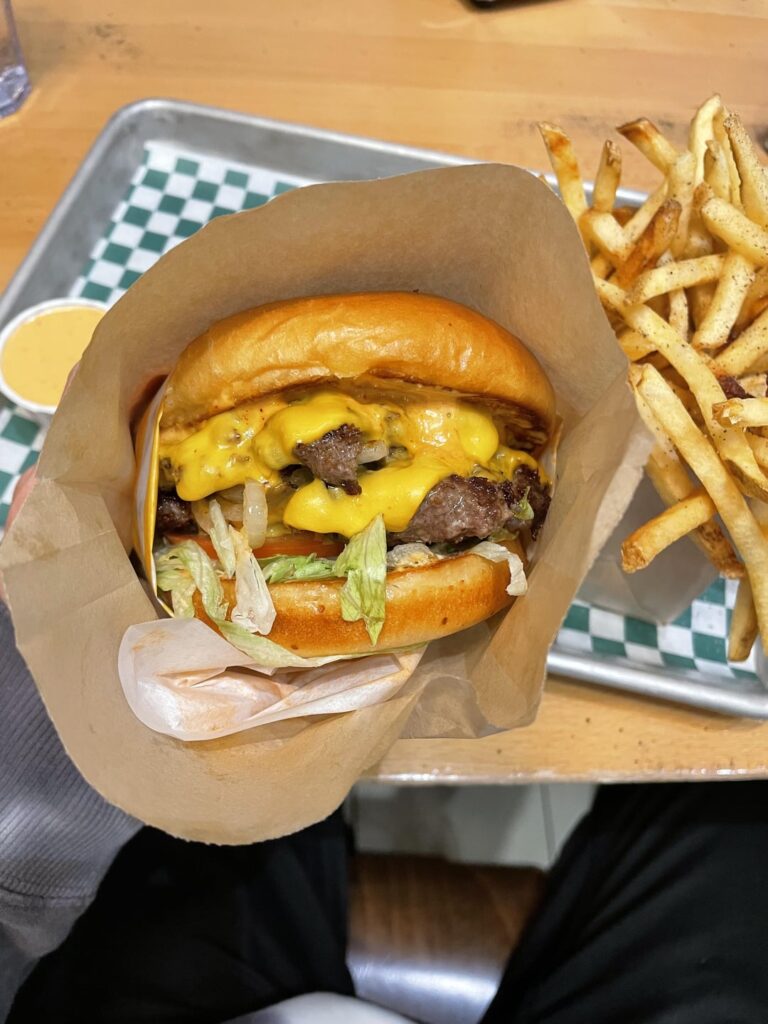 Double cheese burger