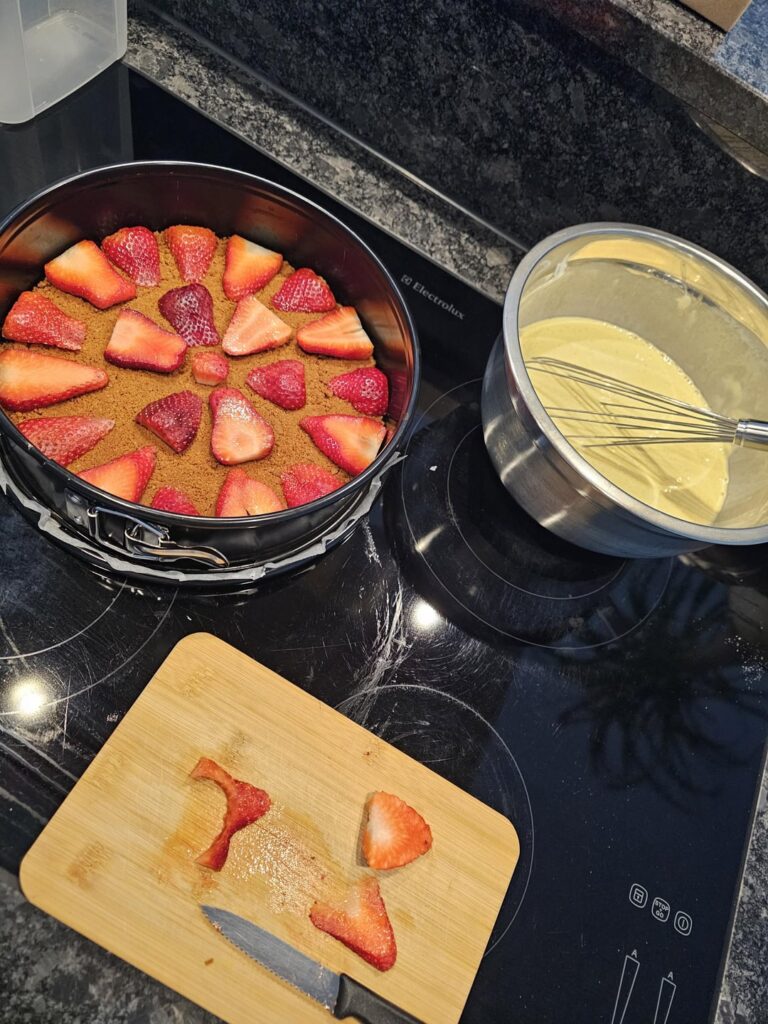 Homemade Strawberry Cheesecake