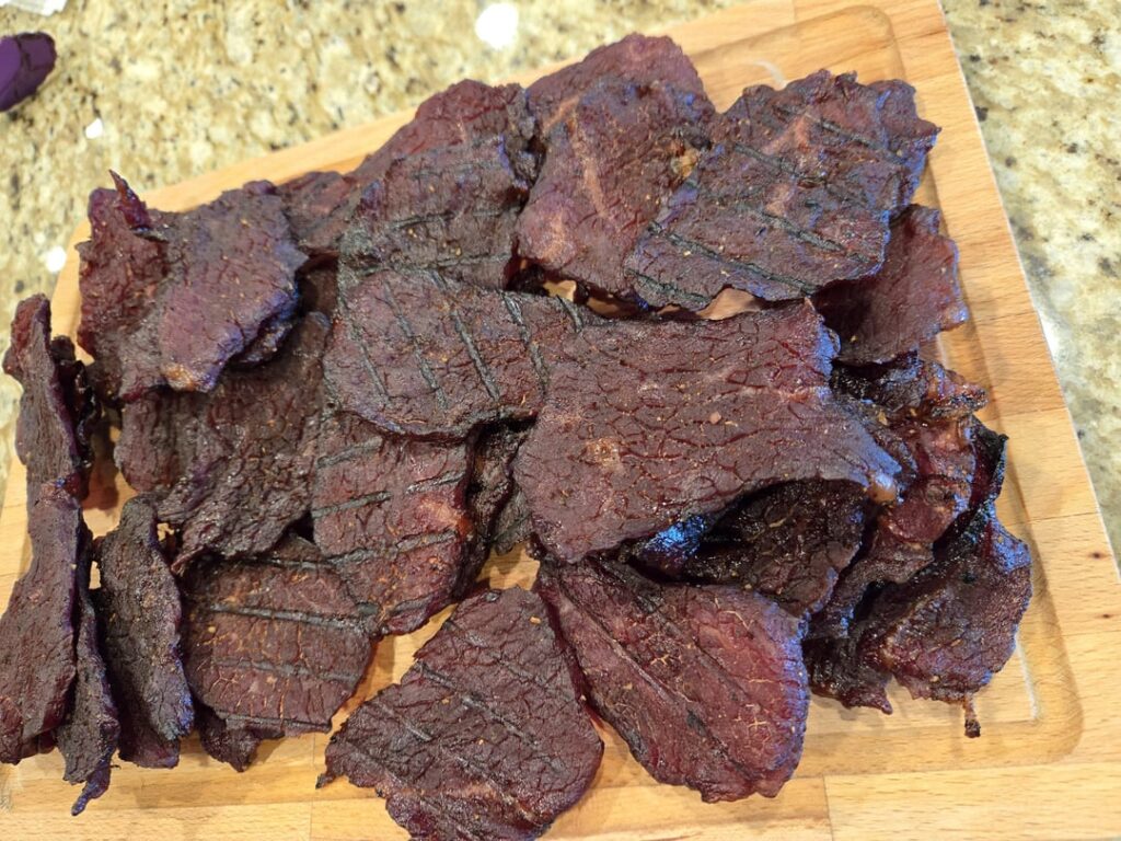Took a shot at jerky on the smoker for the first time