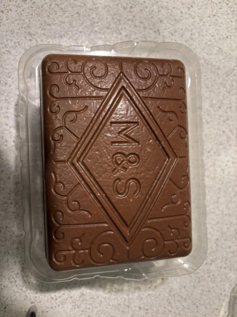 M& giant custard cream biscuit egg