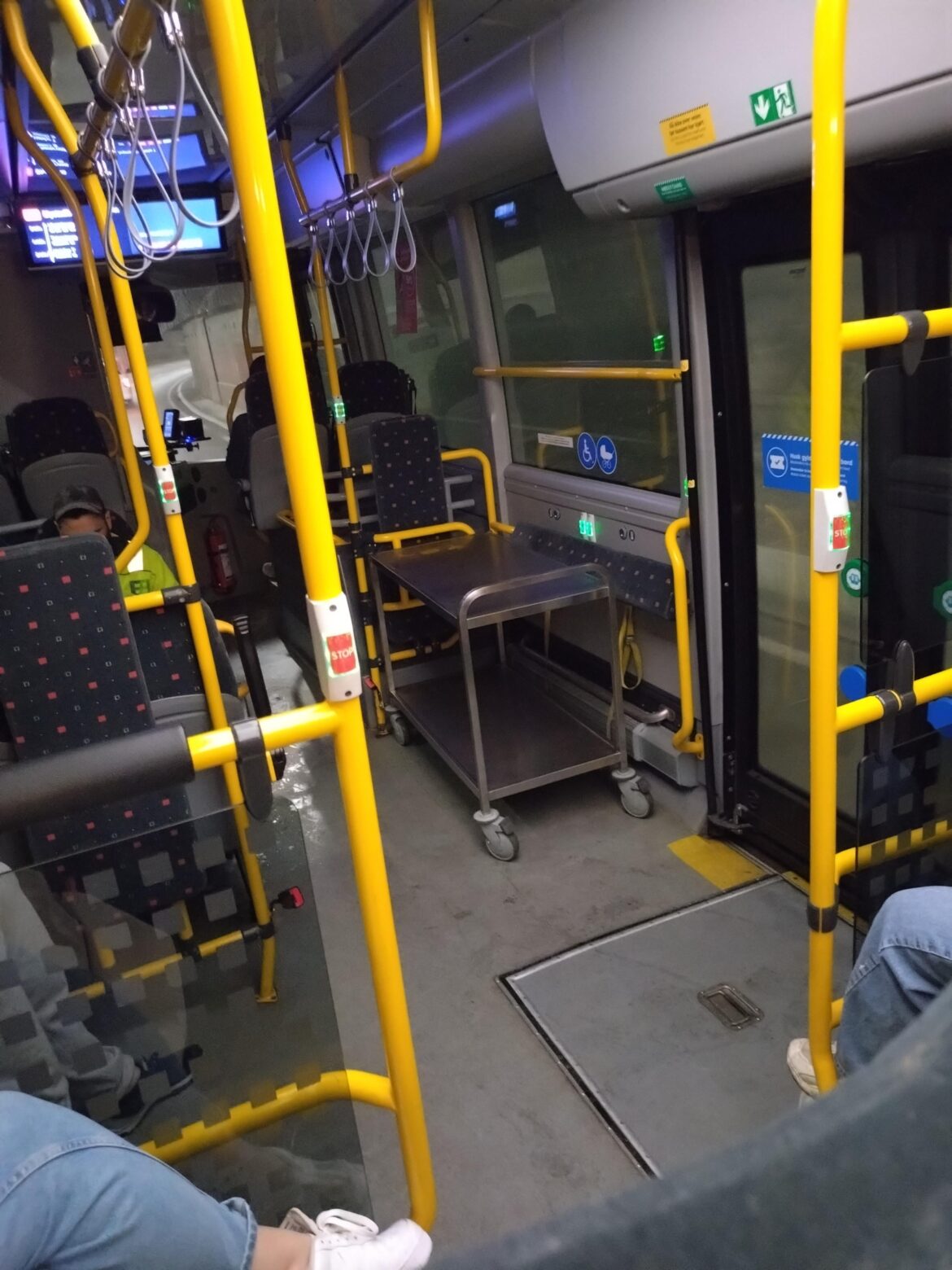 Am I too drunk or is there a trolley in my bus home?