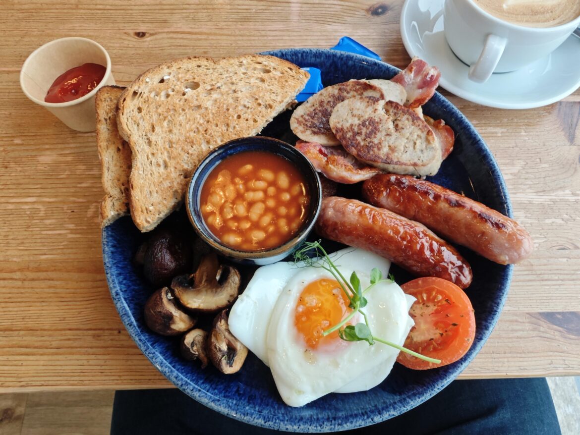 Cornish breakfast. £13.95