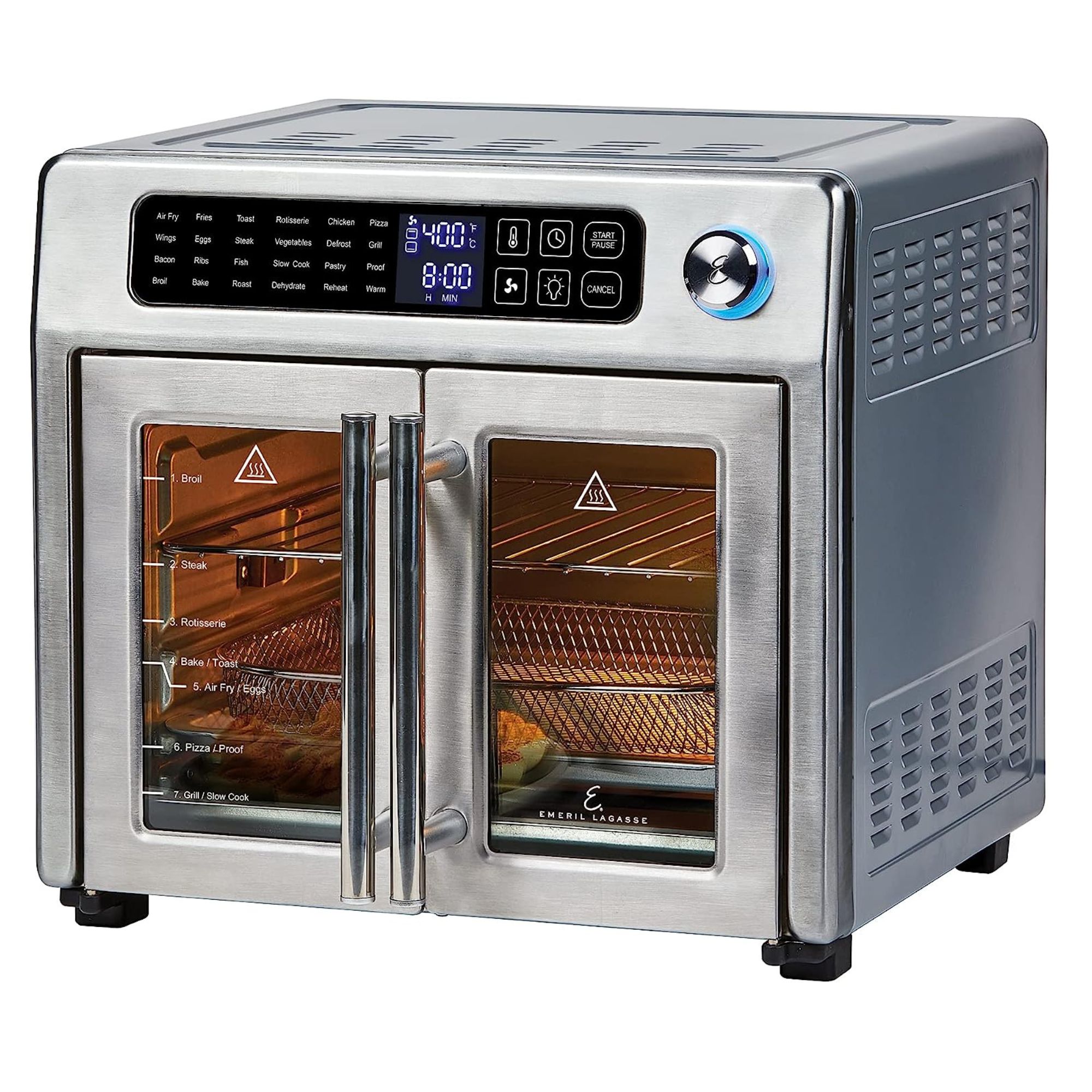 Emeril Lagasse Extra Large Air Fryer against a white background.