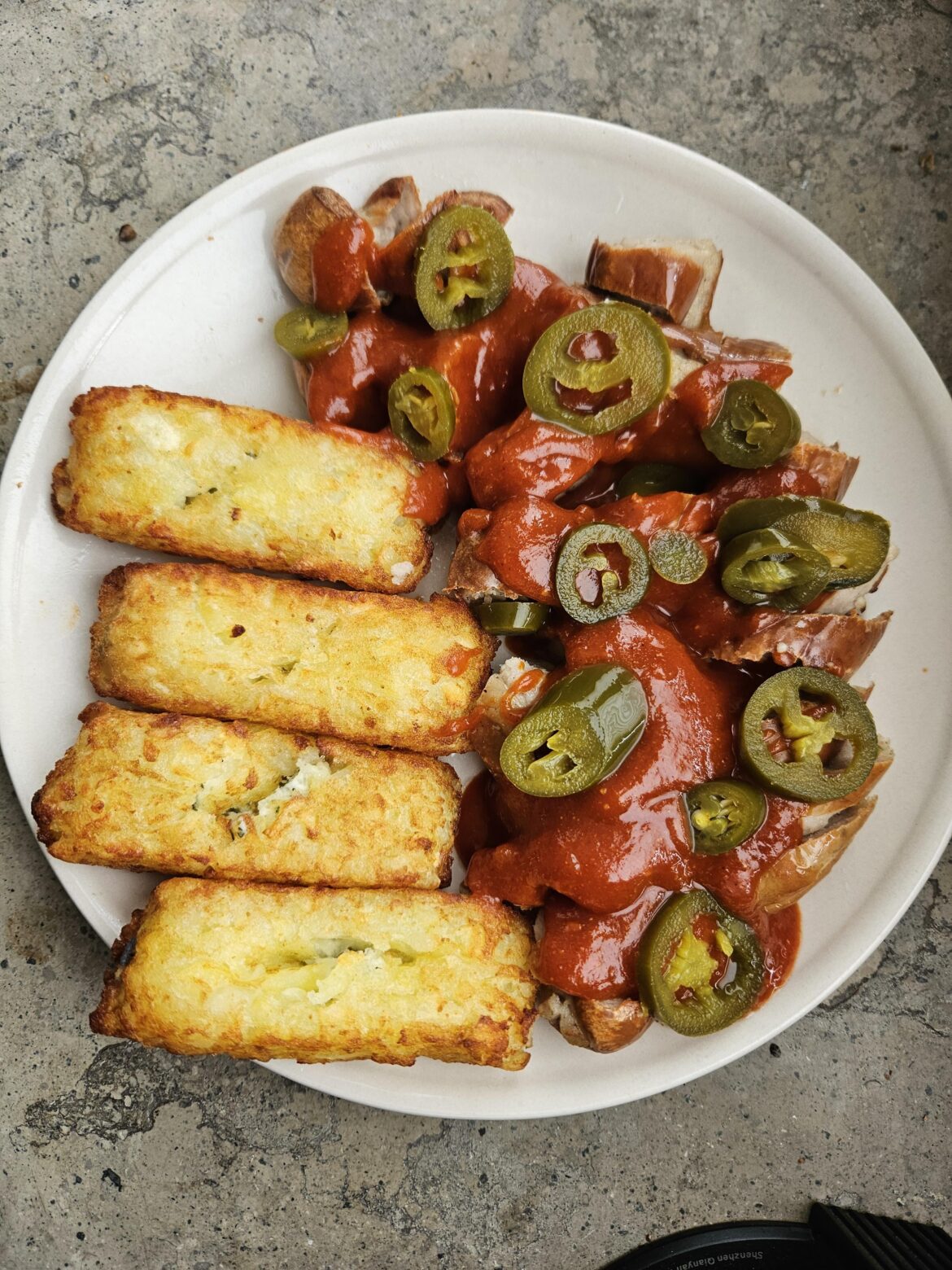 Made a German dish called Currywurst