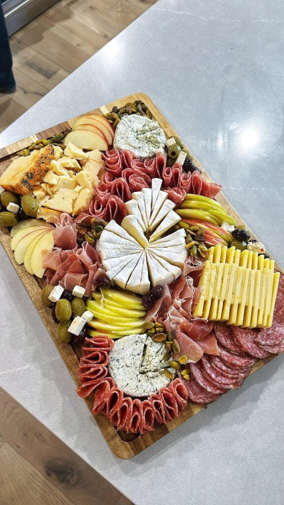 Selling portable charcuterie boards for the lake…