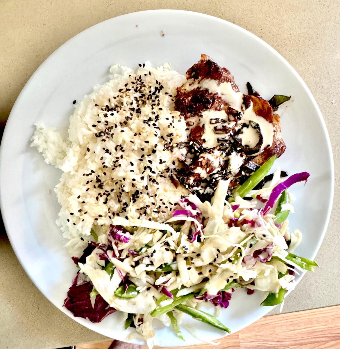 Sesame Chicken & Rice Bowl