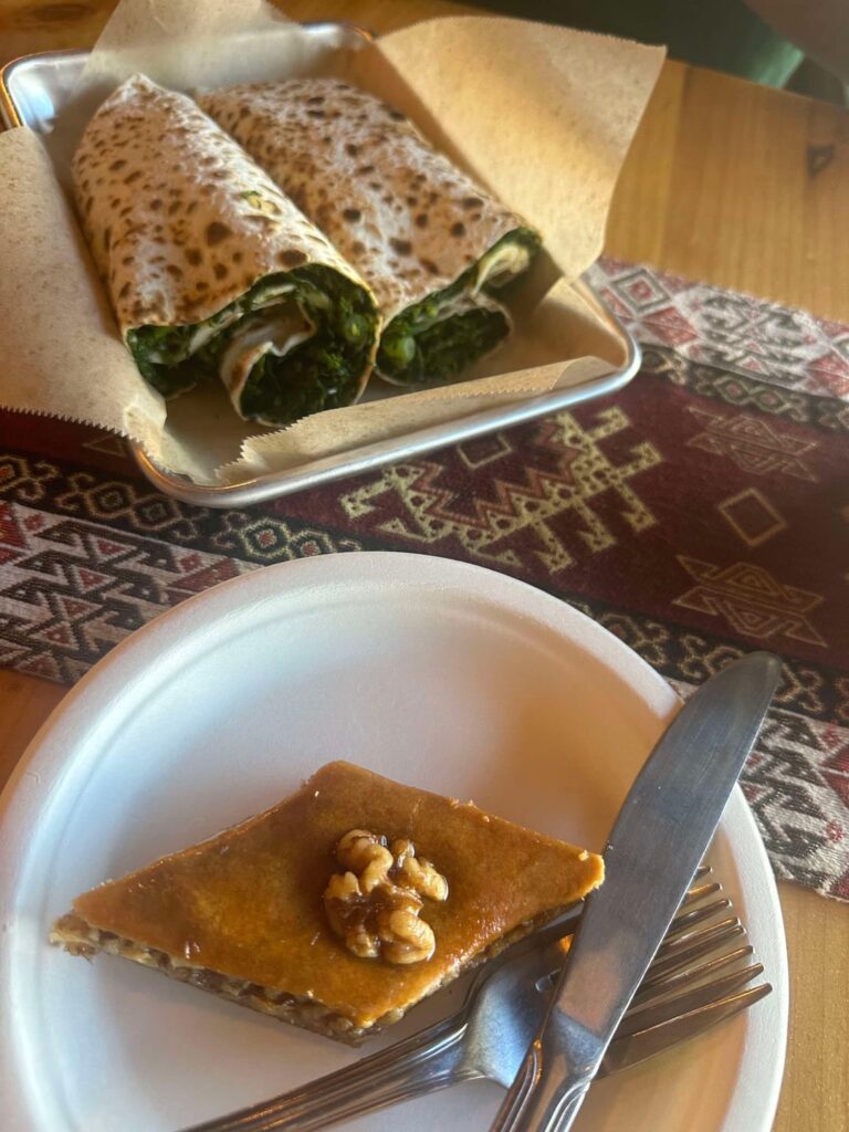 $55 food adventure for 2 in Glendale…Zhengyalov Hatz (Hatz, baklava and tea), Massis kabob (chicken kabob wrap), Fish King (half a pound poke and a grilled ahi sandwich)