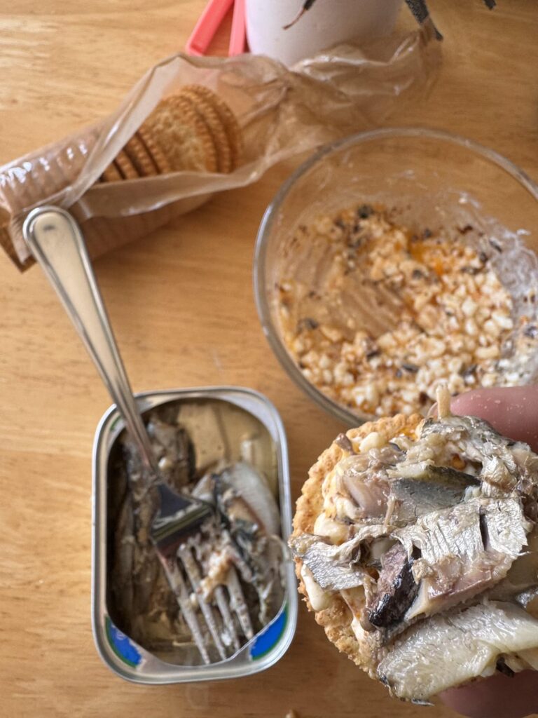 Today’s lunch feat. a very interested family member