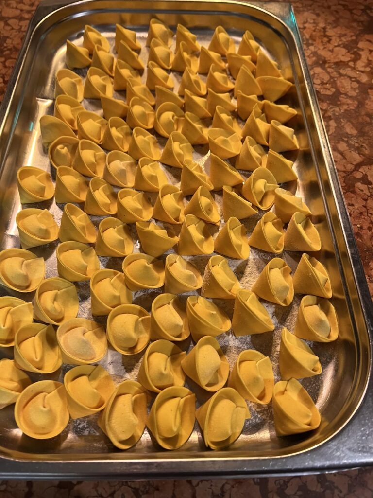 The pasta i made so far.