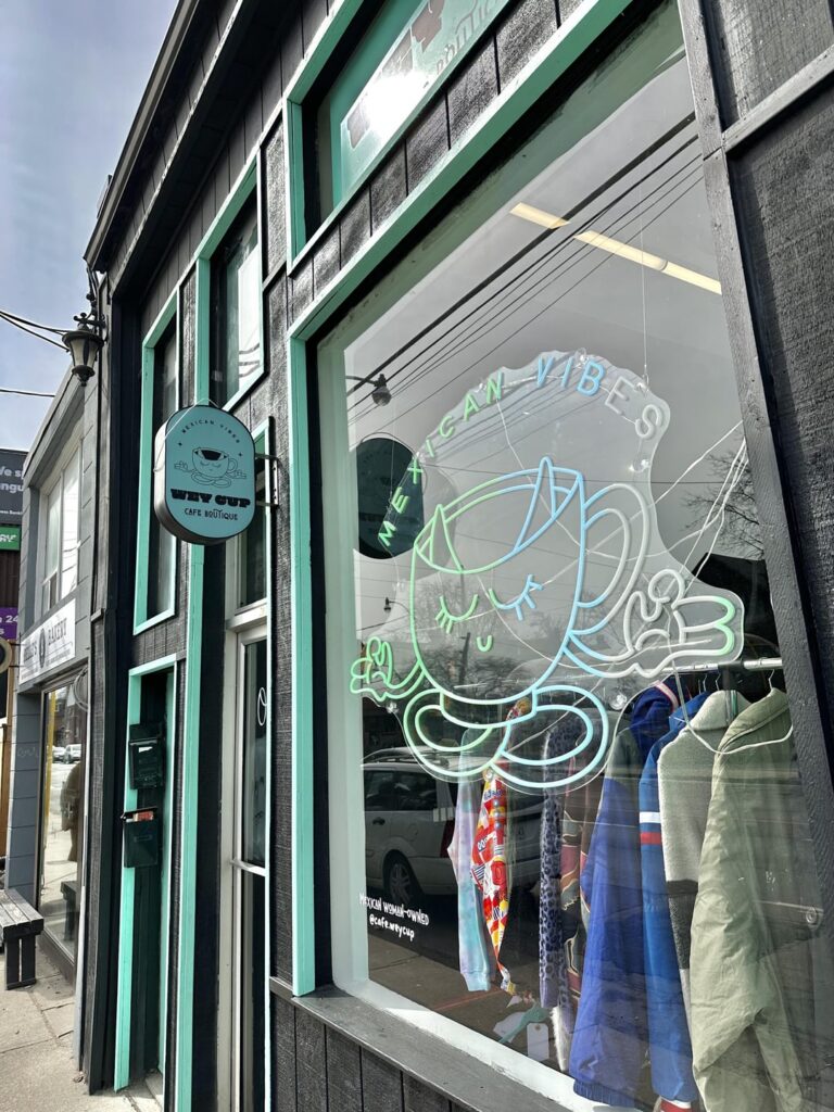 New Mexican cafe at Dupont & Spadina - Wey Cafe, woman owned! This strip along Dupont is quite the coffee destination these days.