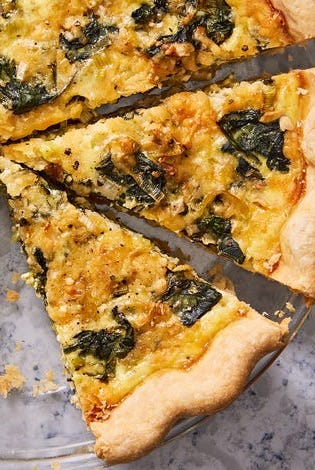 spinach cheese quiche