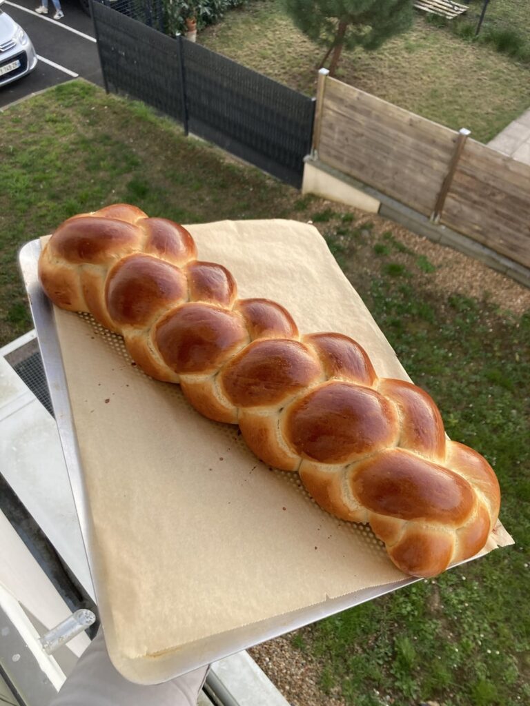 Challah made with discard