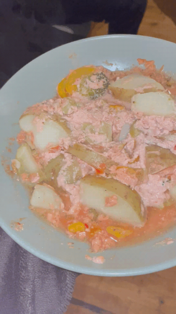 high protein pink sludge (vegetarian!)