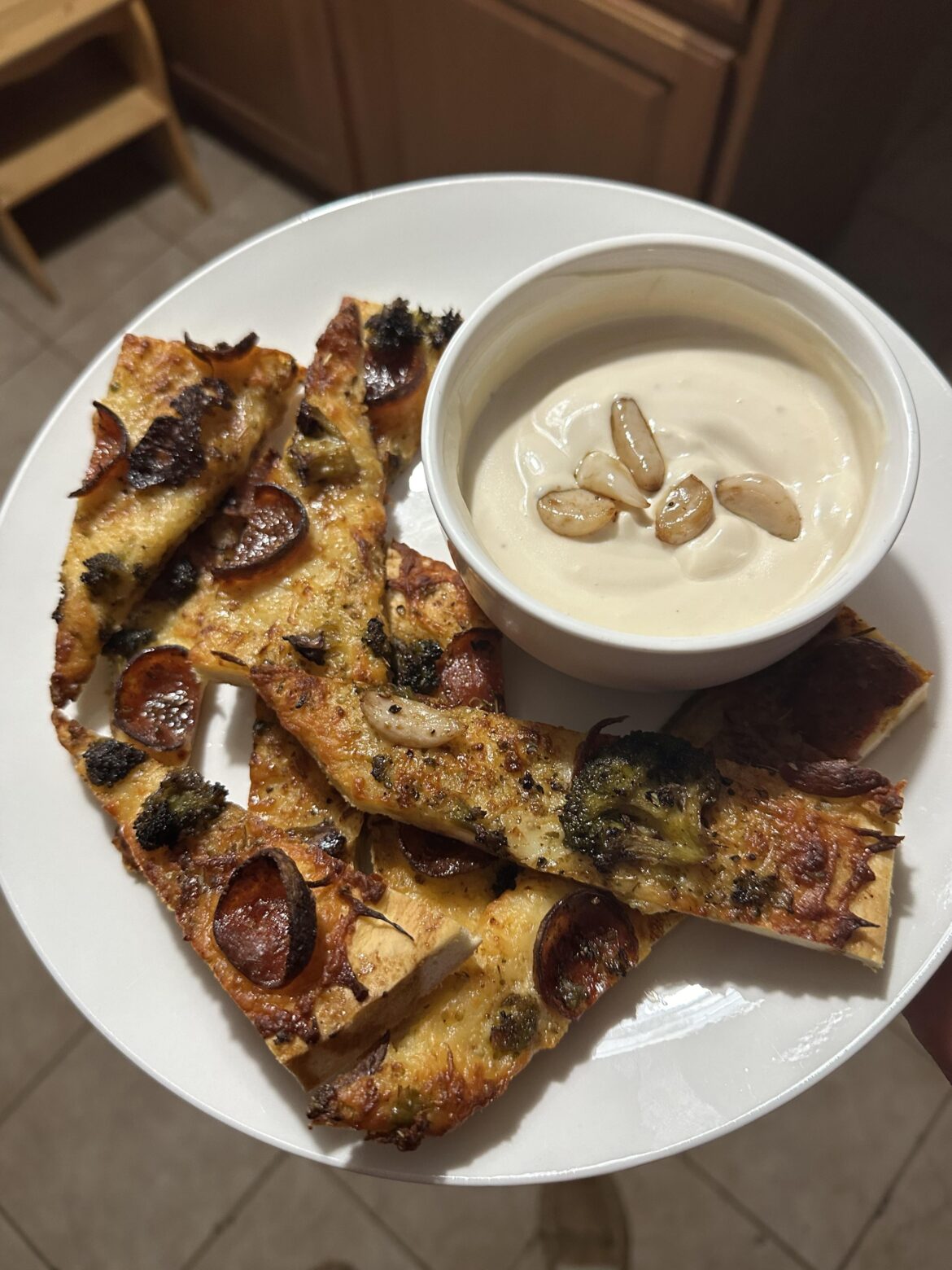 Lots of Red Wine and Left Over Pizza led to this