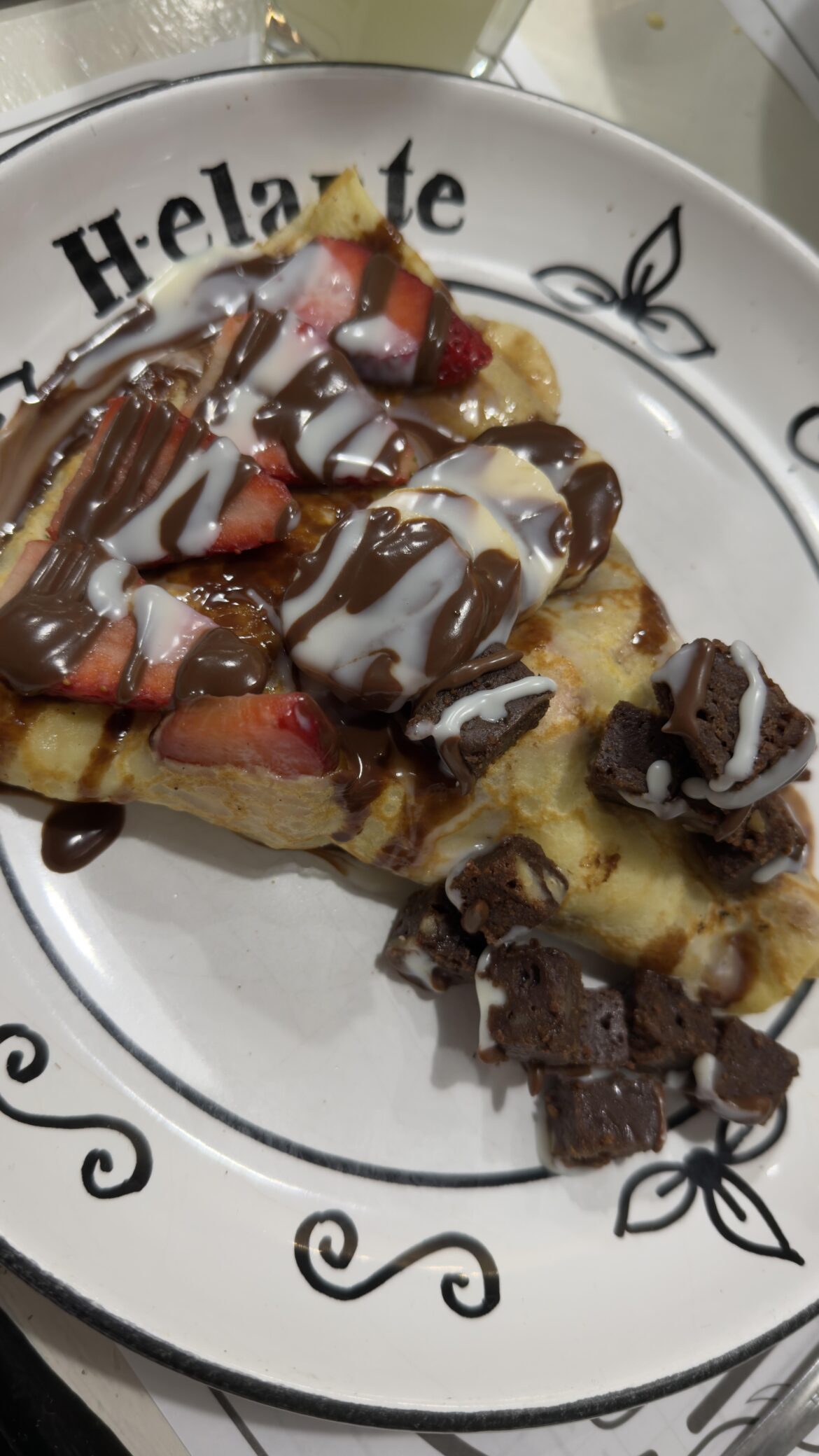 Crepes whit chocolate