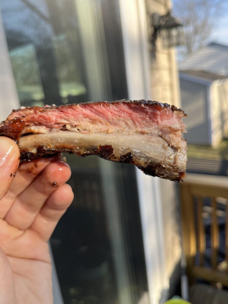 Spare Ribs are done. Just under 5 hours