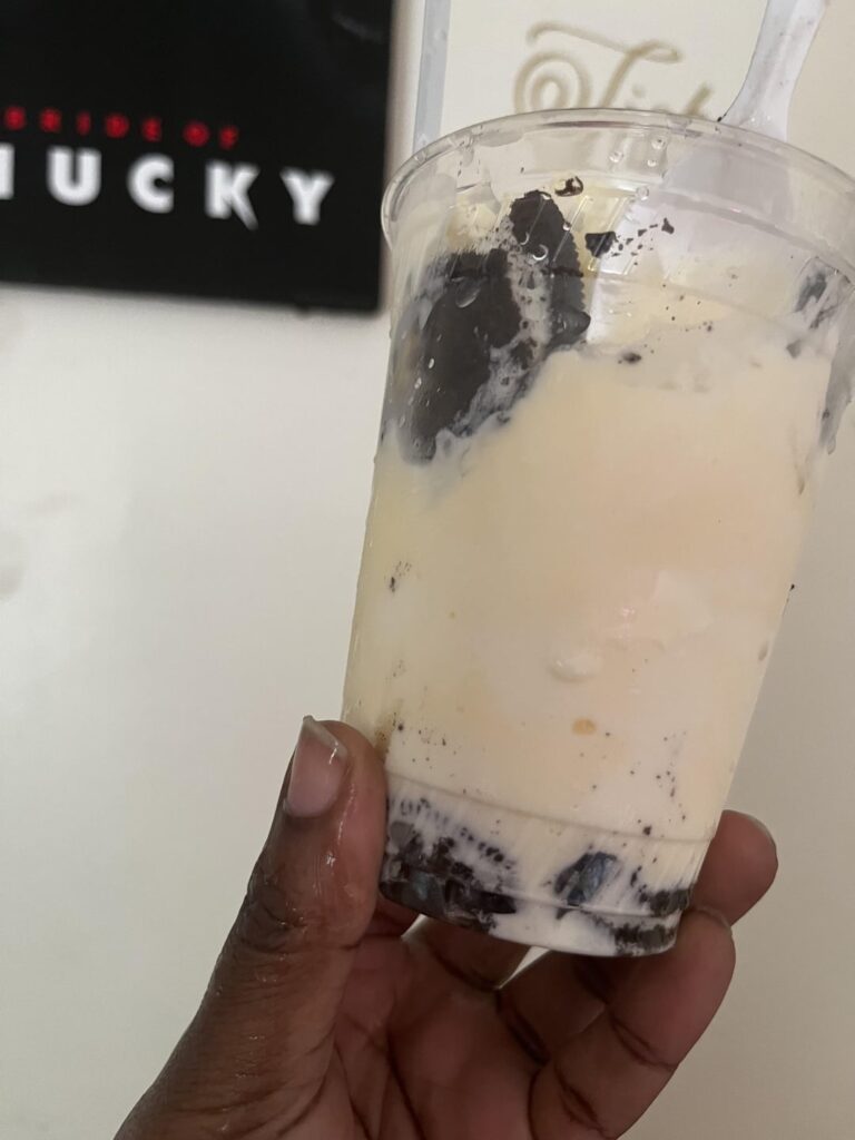 I buy a gallon of vanilla ice cream so I can turn it into whatever flavor I want it to be at home 😋