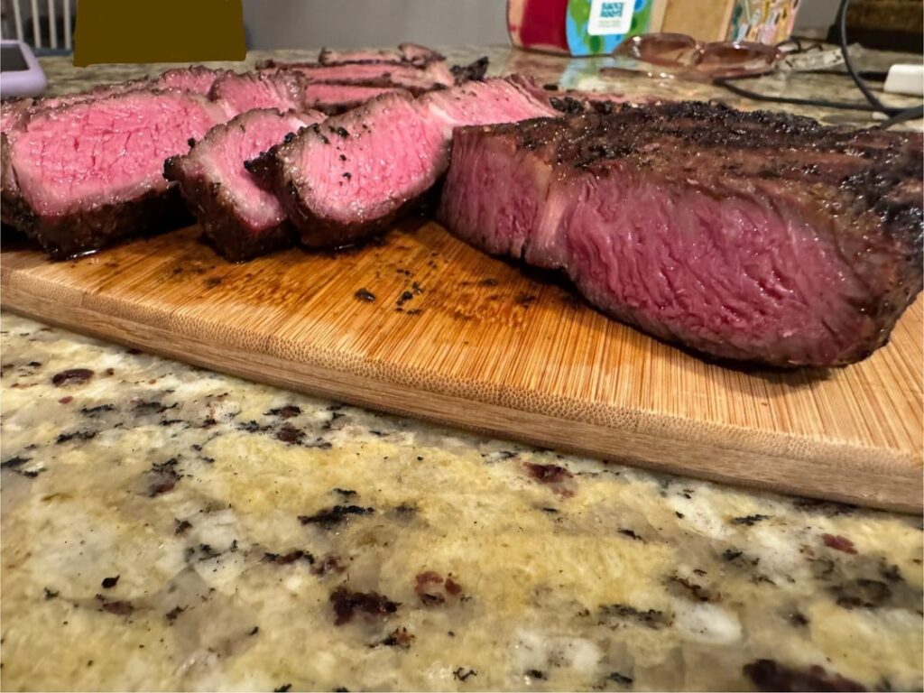 Ribeye on the kettle
