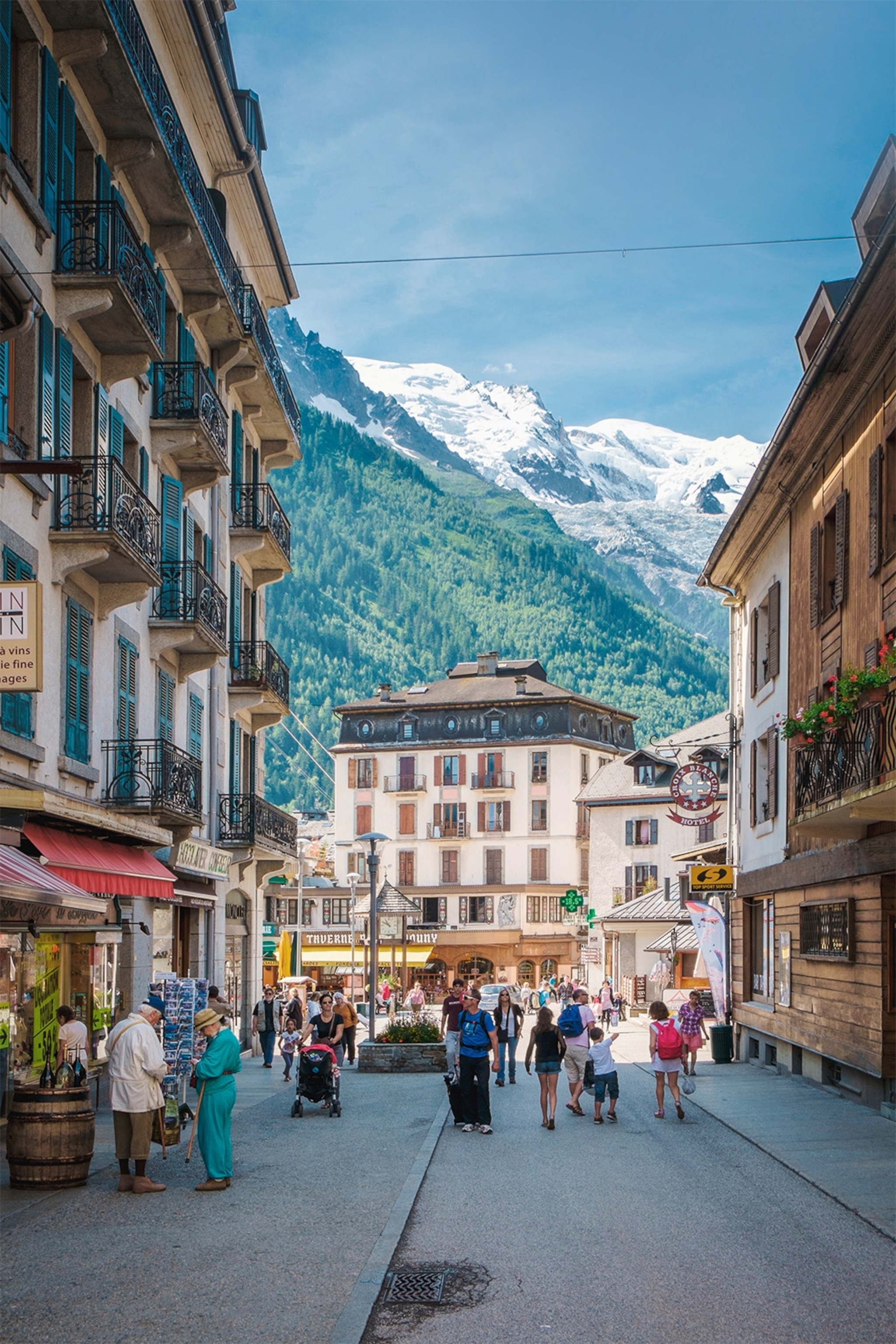 Chamonix’s main street.