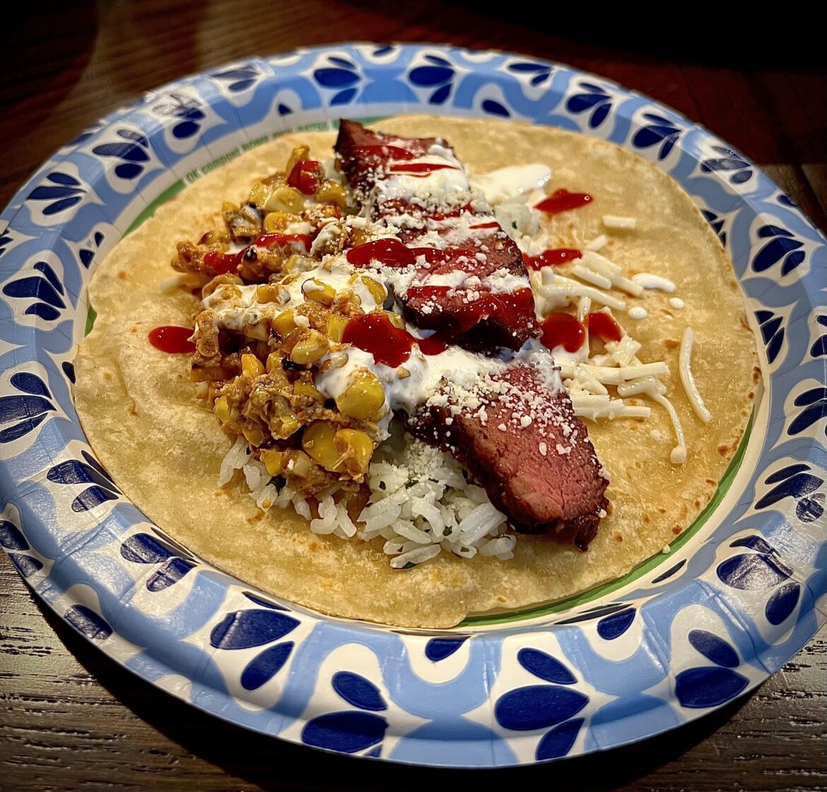 Filet Mignon Elote Taco