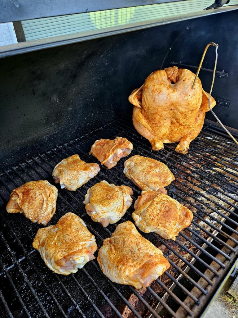 Day of smoking chicken