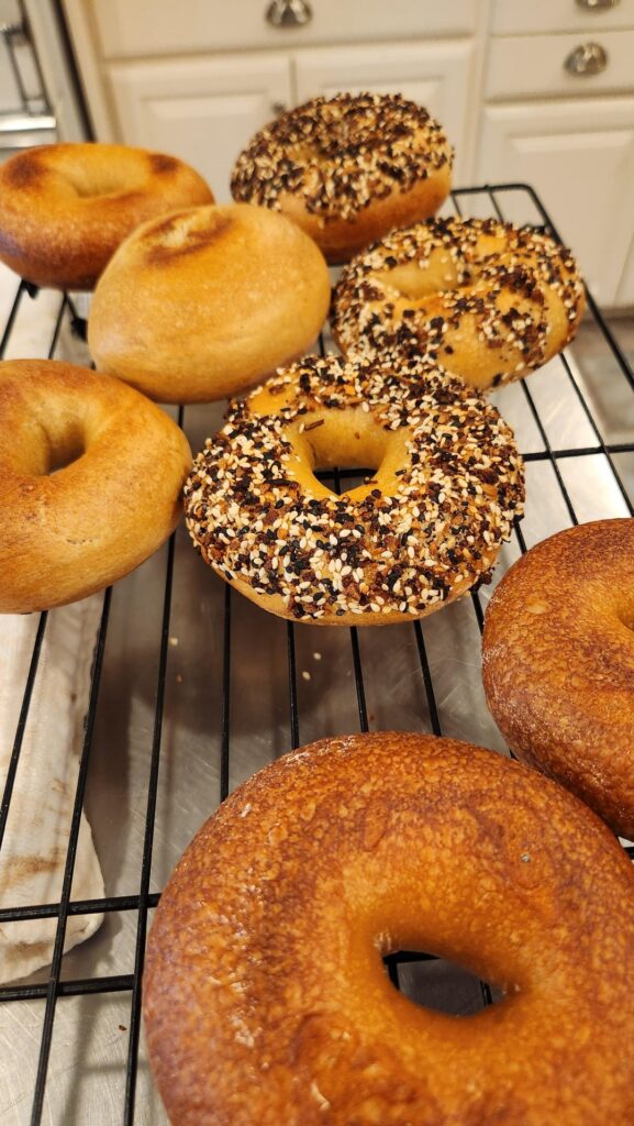 I made these bagels from scratch