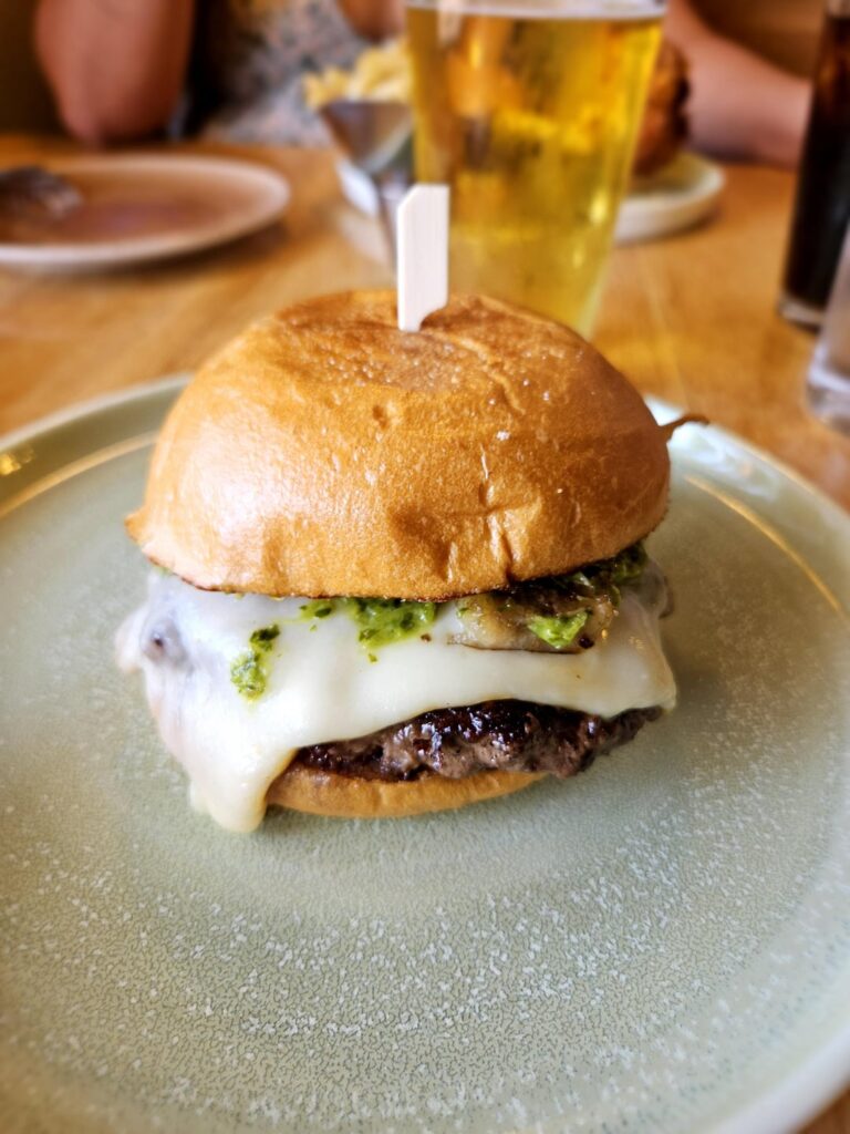 Tasty Columbian Burger from Local Spot