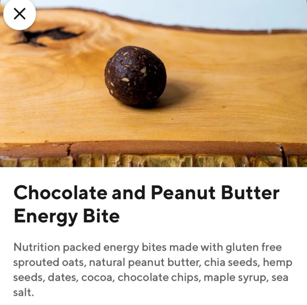 Calories in these chocolate energy balls?