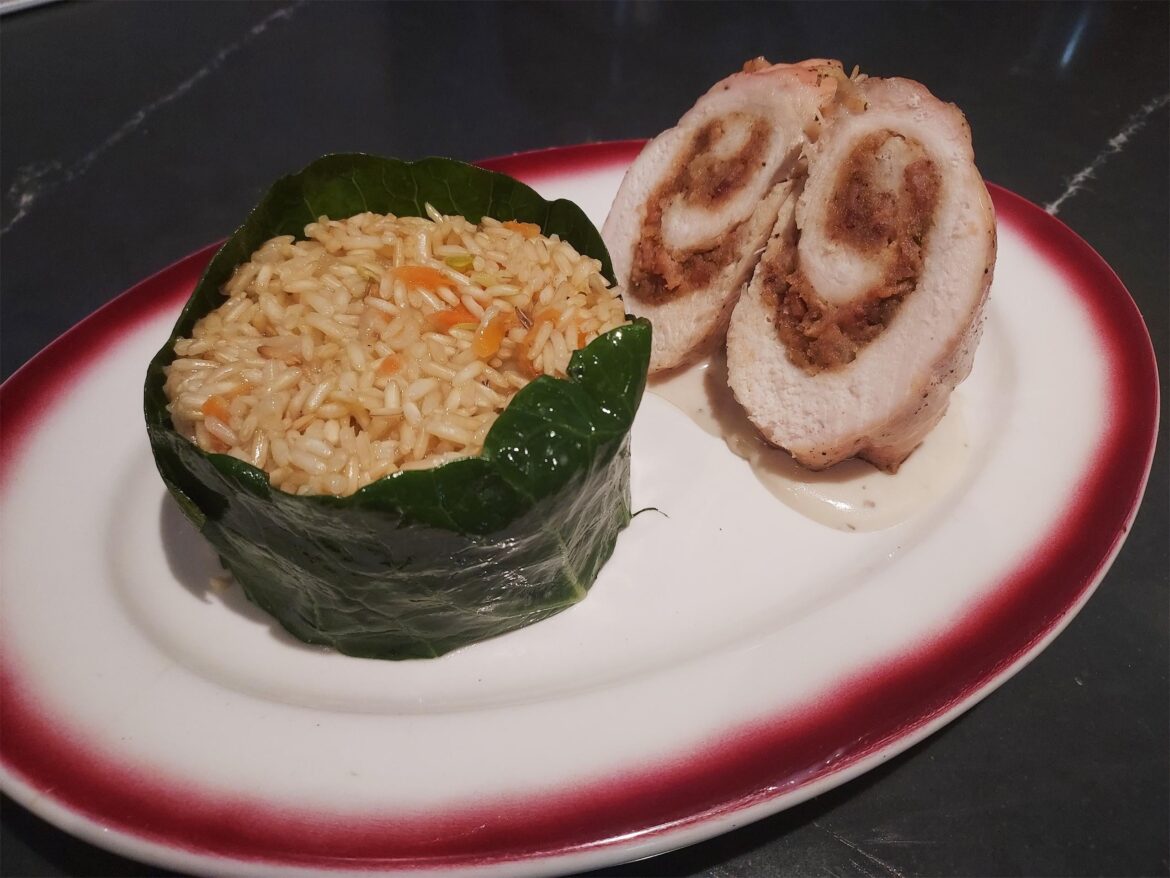 Stuffed Chicken with Wild Rice