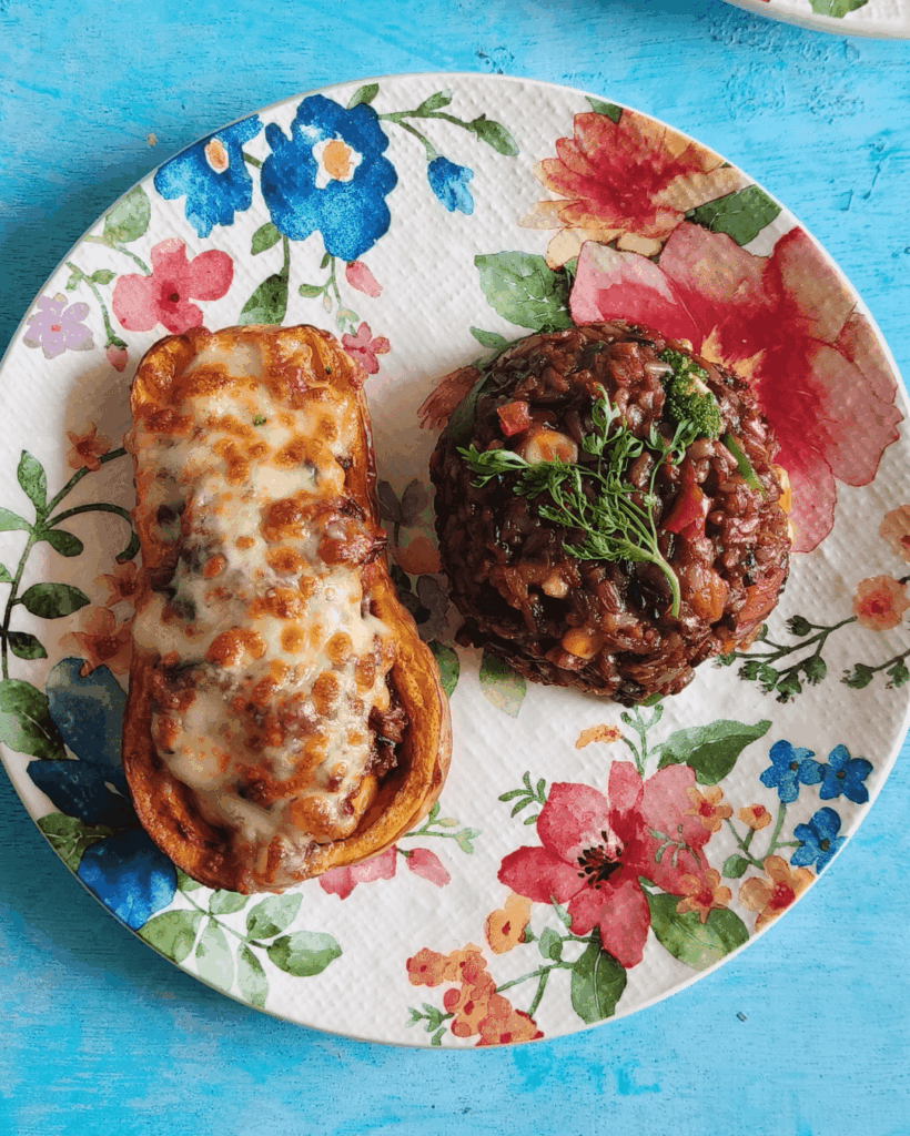 Stuffed butternut squash