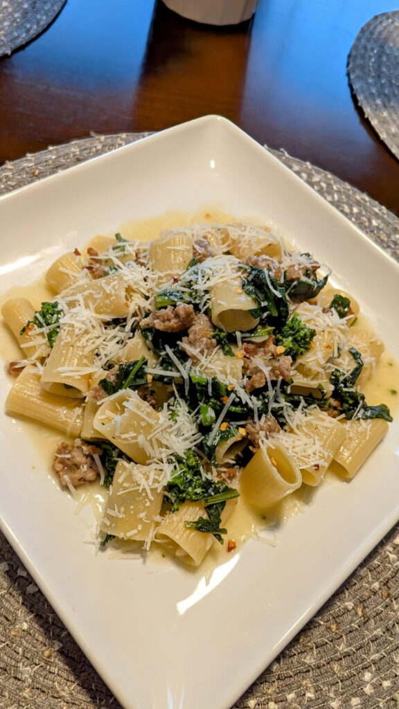 Rigatoni with Sausage & Broccoli Rabe