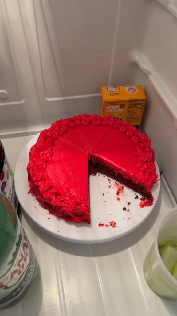 I made this cake the other night to practice piping skills