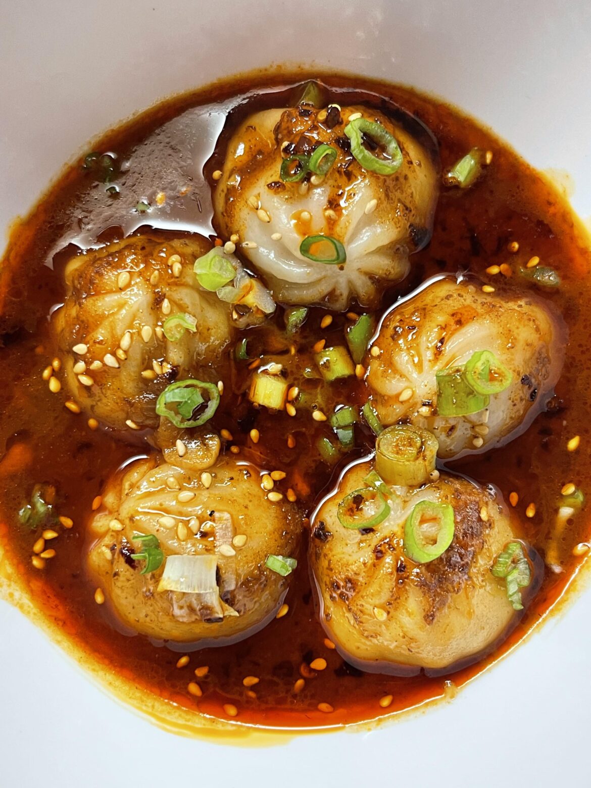[Homemade] Miso red curry dumpling soup
