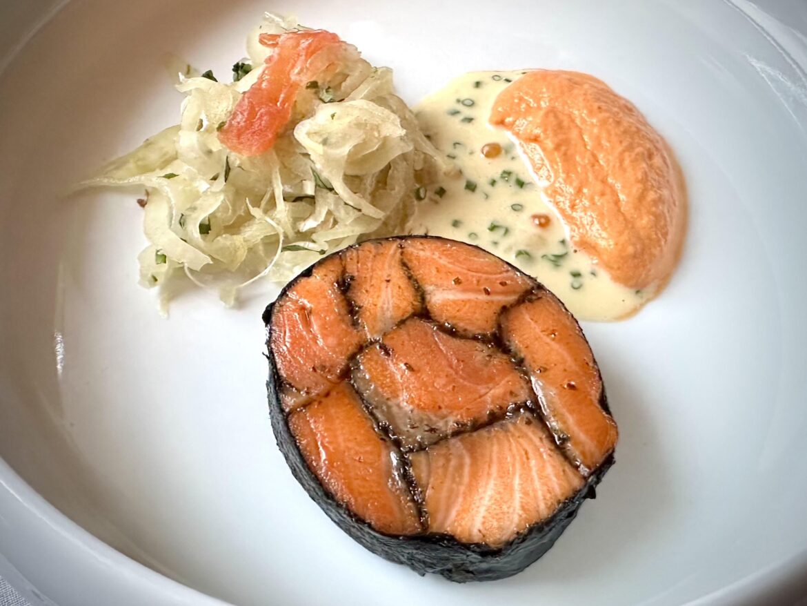Scottish Salmon, Carrot puree, & Fennel salad