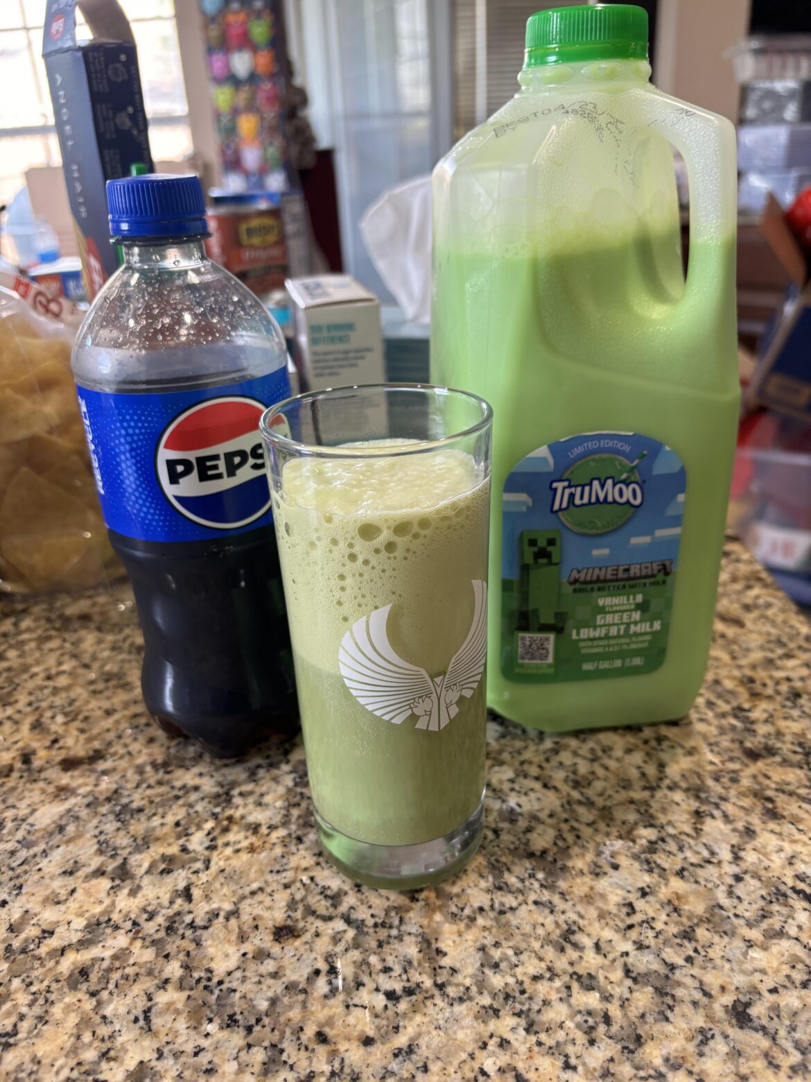 I made Pilk with the Minecraft milk